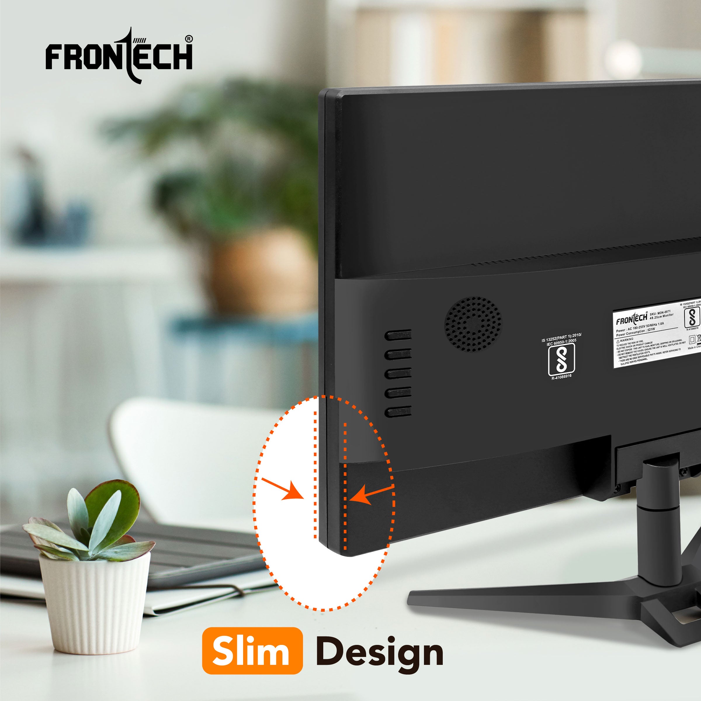 Frontech 19'' HD LED Monitor | 60Hz, 1440x900 | Slim & Stylish (MON-0071) Frontech 19'' HD LED Monitor | 60Hz, 1440x900 | Slim & Stylish (MON-0071)